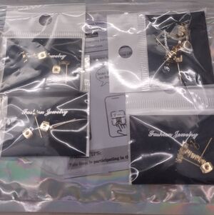 NIP Hypoallergenic Post4 Pair Gold-plated